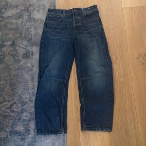 Madewell Women's Darted barrel Blue Jeans